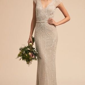 BHLDN Sanders Gown, size 2, beaded, wedding dress